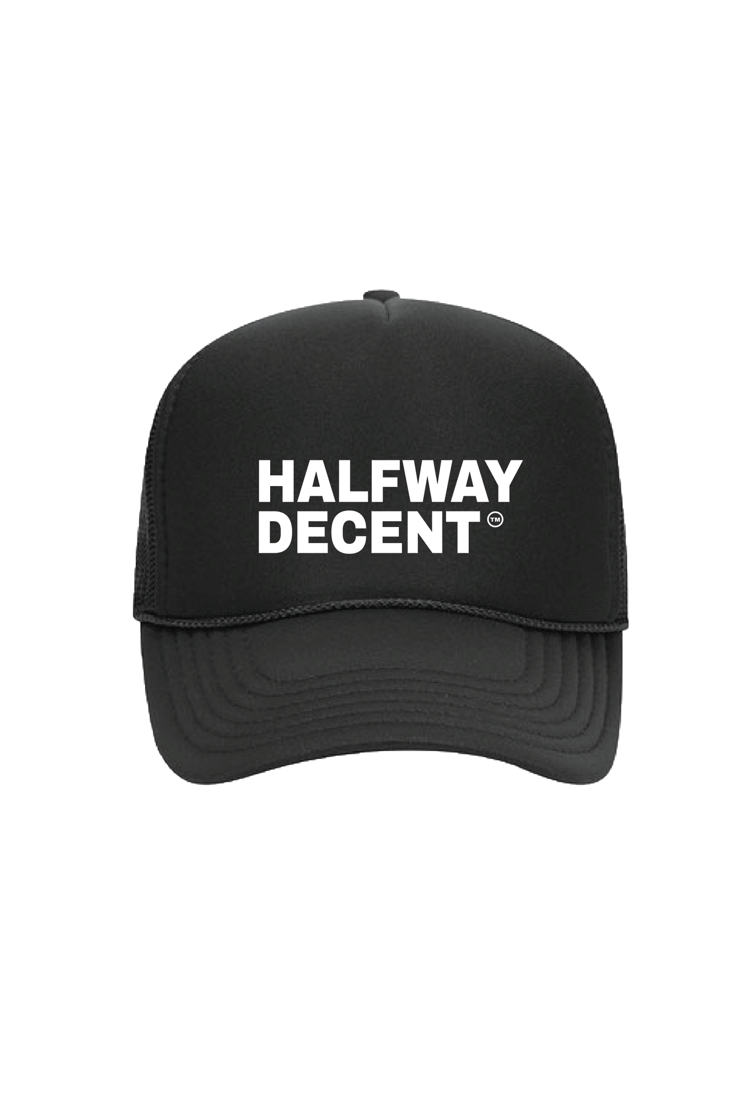BLACK TRUCKER HAT