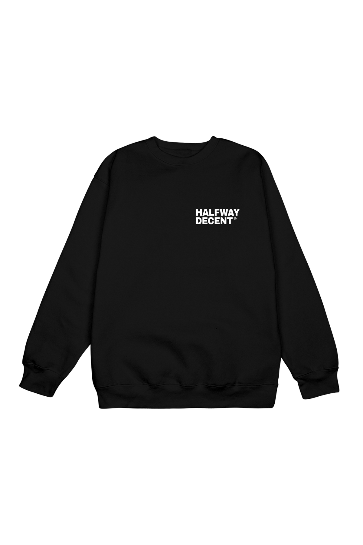 BLACK CREW NECK