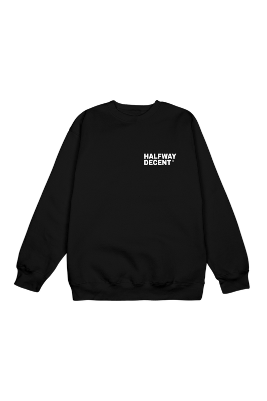 BLACK CREW NECK